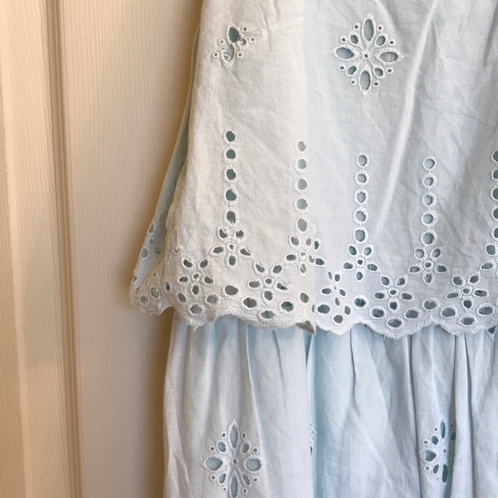 ASOS Mint Eyelet Dress Sz 8